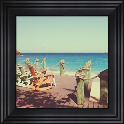 Framed On Deck I Print