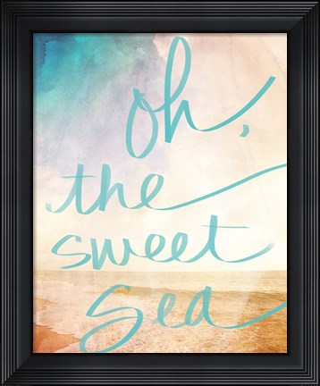 Framed Oh the Sweet Sea Print