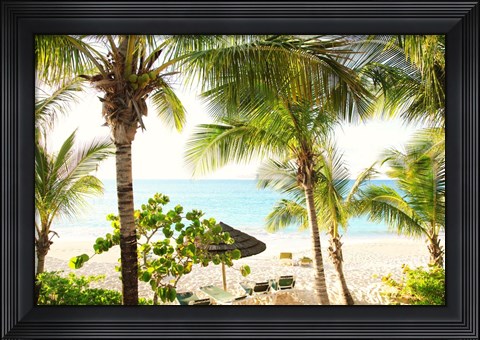 Framed Sitting Under the Palms Print