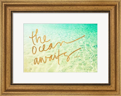 Framed Ocean Awaits Print
