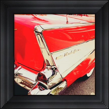Framed Vintage Red Print