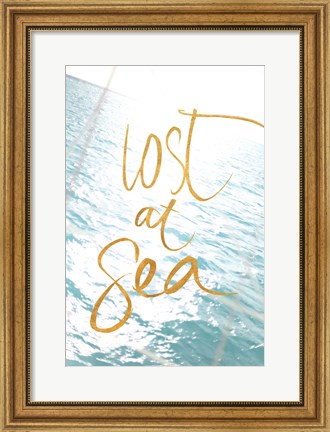 Framed Lost at Sea Print