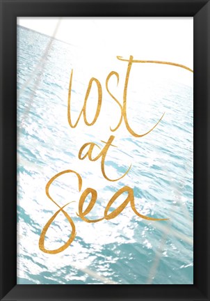 Framed Lost at Sea Print