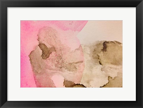 Framed Pink Watercolor Print