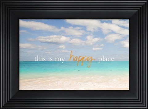 Framed Beach Inspiration I Print