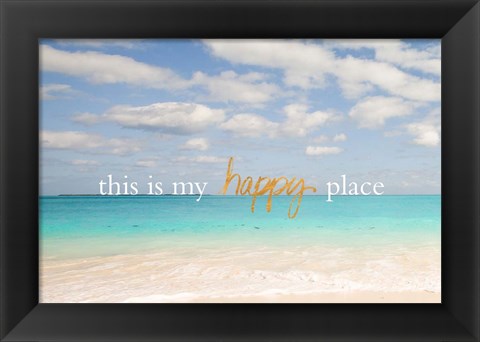 Framed Beach Inspiration I Print