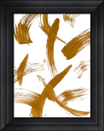 Framed Copper Strokes II Print