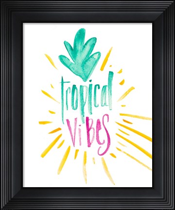 Framed Tropical Vibes Print