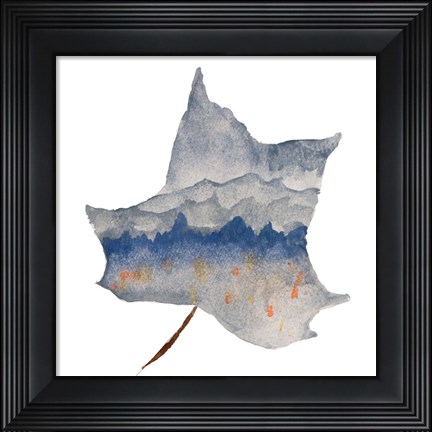 Framed Mountains in the Leaf Print