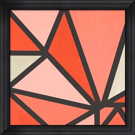 Framed Mindful Peachy I Print