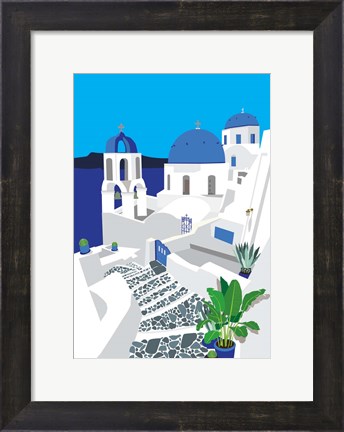 Framed Santorini Print