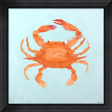 Framed Orange Claw Buddies II Print