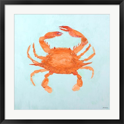 Framed Orange Claw Buddies II Print