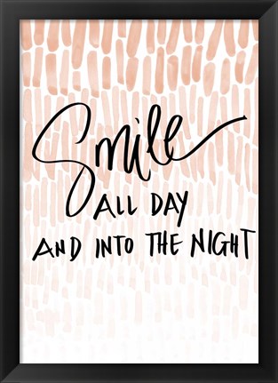 Framed Smile Into the Night Print