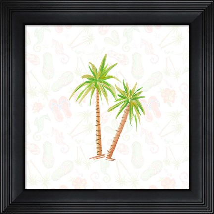 Framed Summer Sandals I Print
