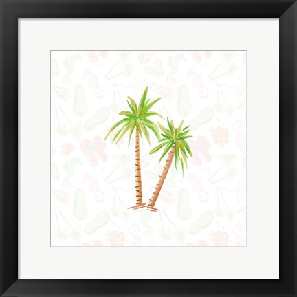 Framed Summer Sandals I Print