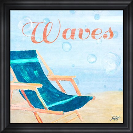 Framed Beach Play III Print