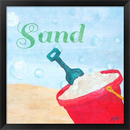 Framed Beach Play IV Print