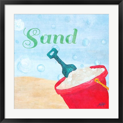 Framed Beach Play IV Print