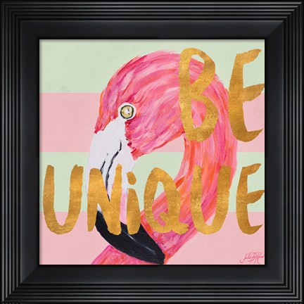 Framed Be Wild and Unique I Print