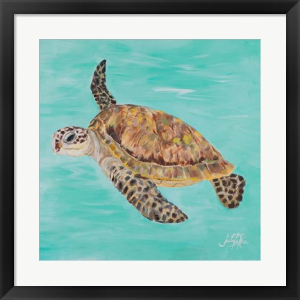 Framed Sea Turtle II Print