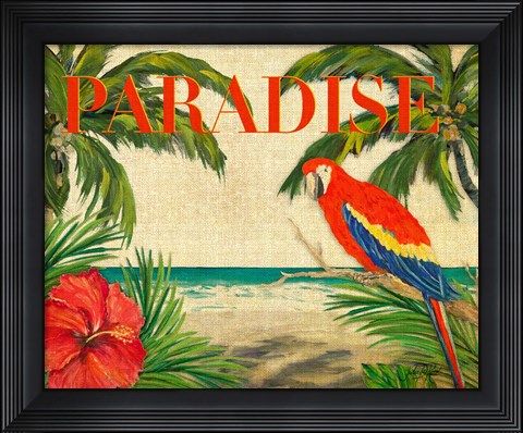 Framed Tropical Paradise Print