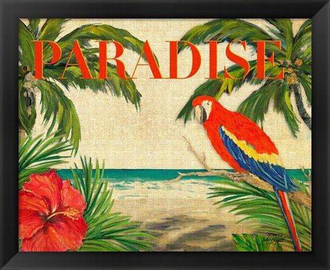 Framed Tropical Paradise Print