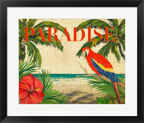 Framed Tropical Paradise Print