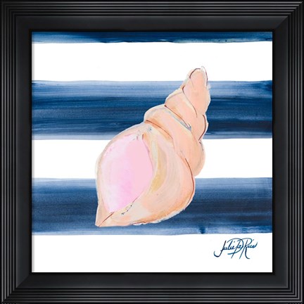 Framed Nautical Shell I Print