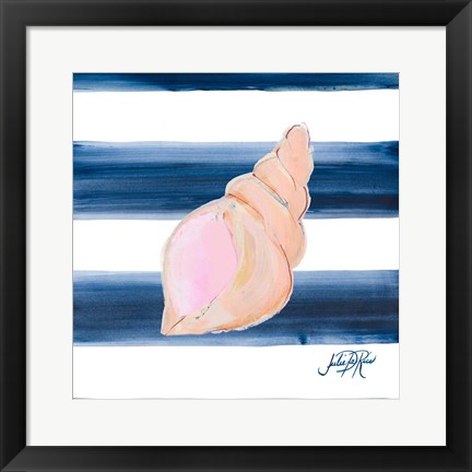 Framed Nautical Shell I Print