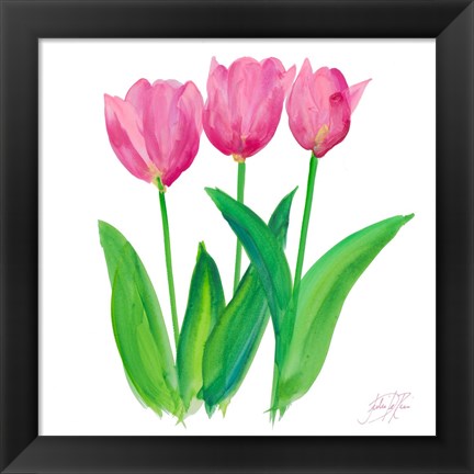 Framed Tulips I Print