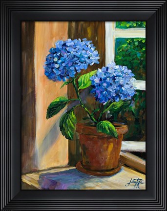 Framed Violet Poppies Print