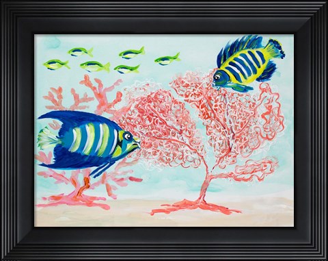 Framed Coral Reef II Print