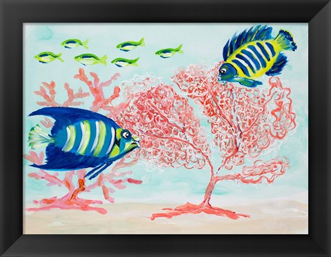 Framed Coral Reef II Print