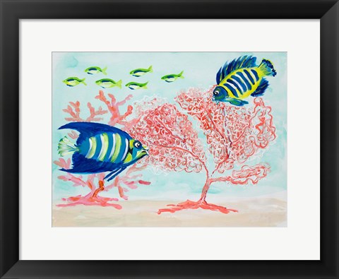 Framed Coral Reef II Print