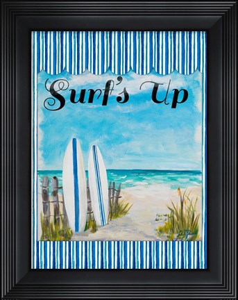 Framed Surf&#39;s Up Print