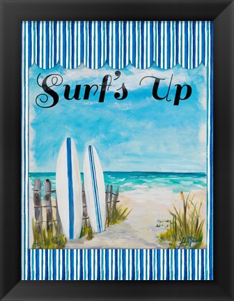 Framed Surf&#39;s Up Print