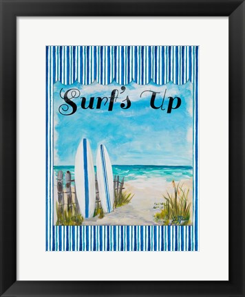 Framed Surf&#39;s Up Print