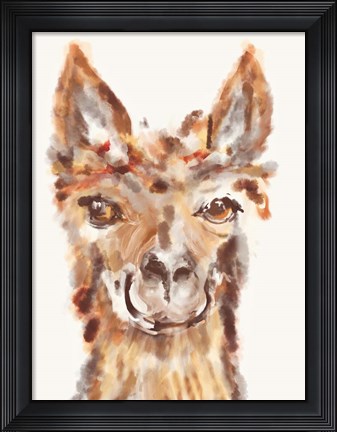 Framed Goofy Llama I Print