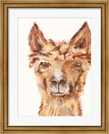 Framed Goofy Llama II Print