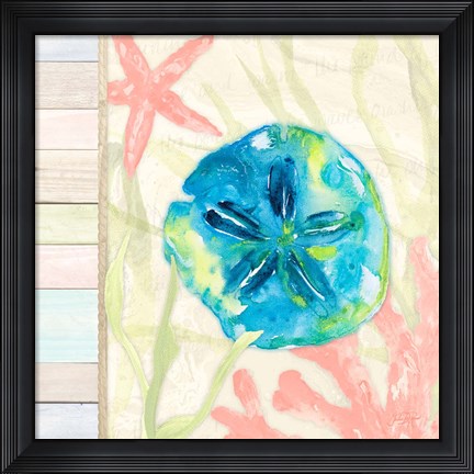 Framed Pastel Coastal I Print
