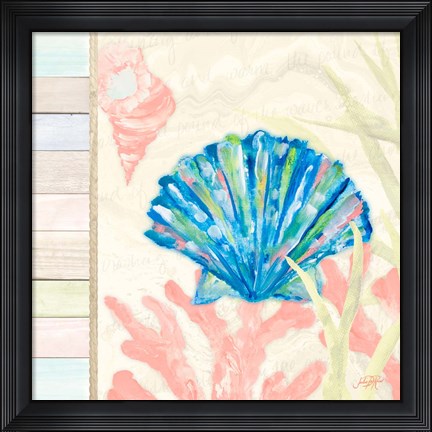 Framed Pastel Coastal II Print