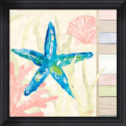 Framed Pastel Coastal III Print