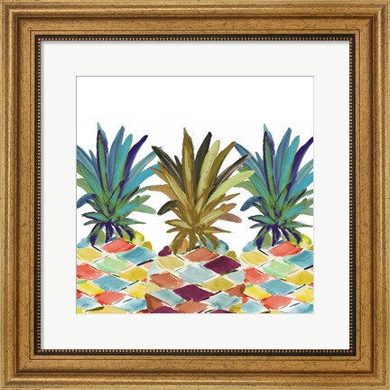 Framed Pumped Up Pineapples Print