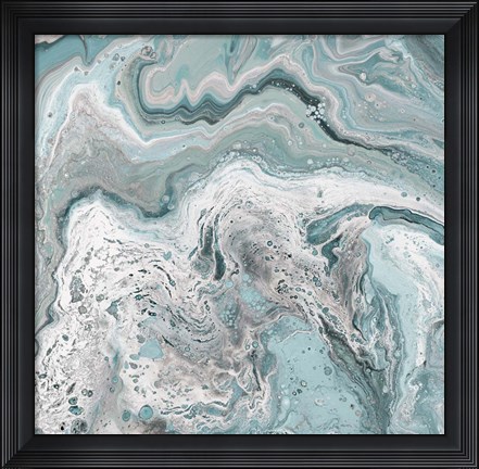 Framed Deep Teal Sea Print