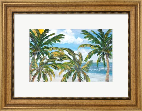 Framed Tropical Trees Paradise Print