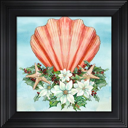 Framed Holiday By the Sea I Print