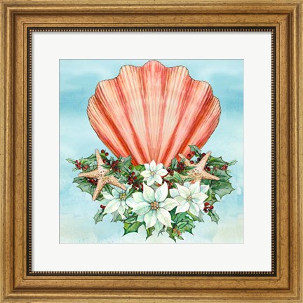 Framed Holiday By the Sea I Print