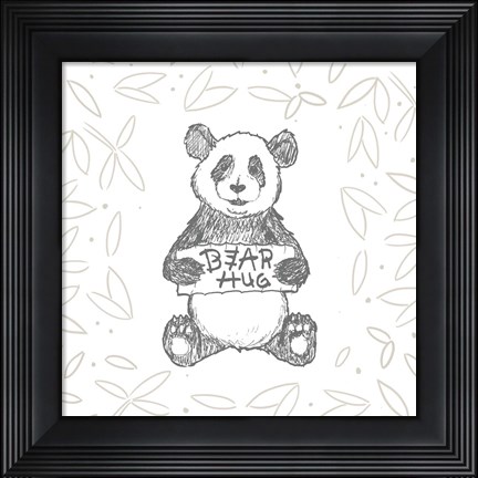 Framed Animal Hugs II Print