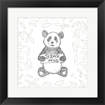 Framed Animal Hugs II Print